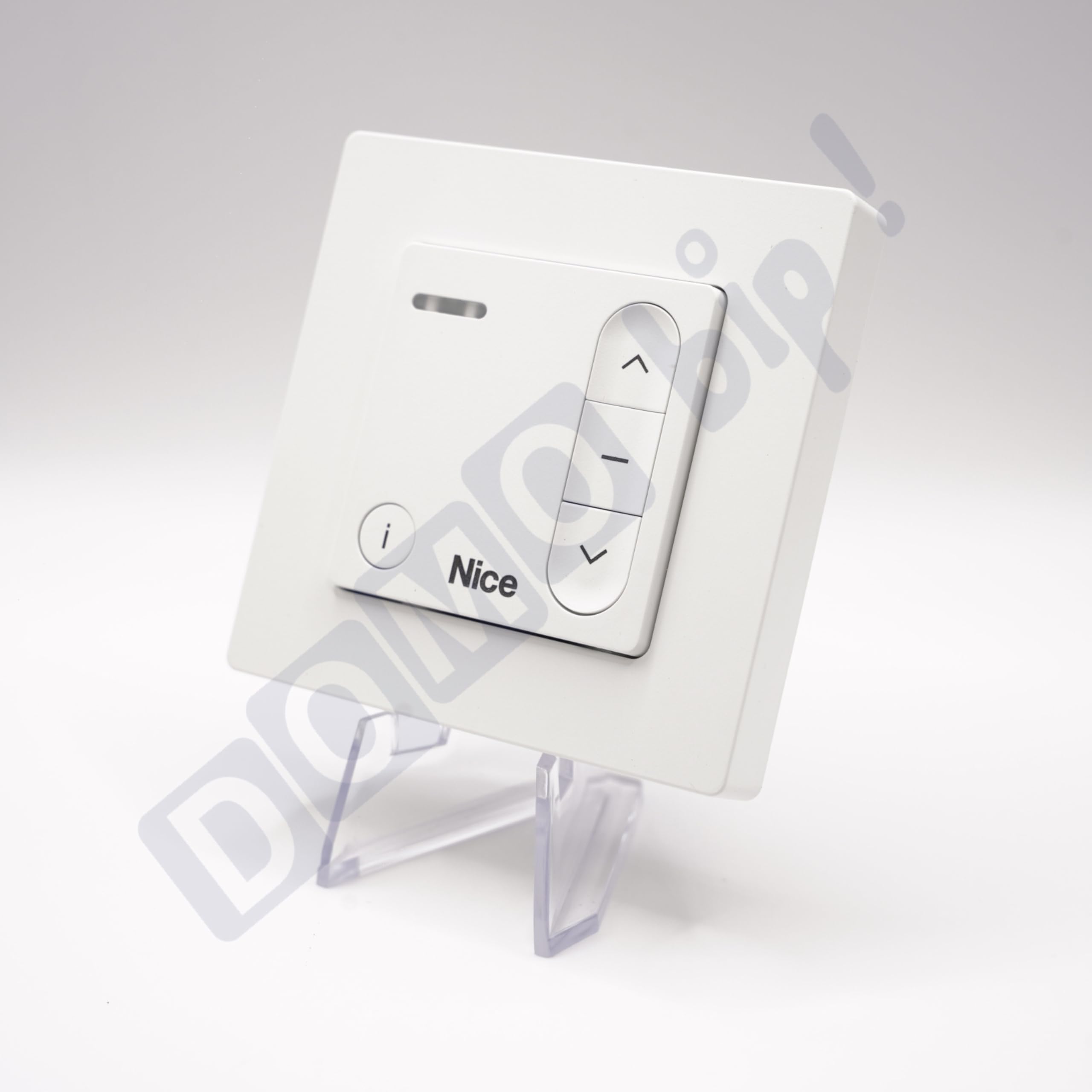 Nice - Télécommande murale Domì w1 - Emetteur mural bidirectionnel pour volets roulants - Fréquence 433.92 mhz - 3 boutons - Remplace l'ancienne gamme ERA W1 + 1 Porte-clés DOMOBIP