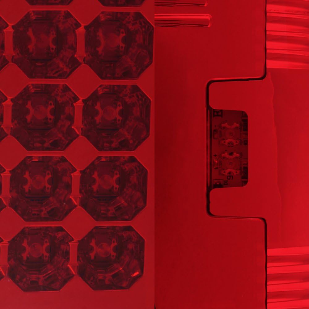AKKON - Fits 1997-2003 F150 99-07 F250 F350 F450 F550 Superduty Styleside Model Pickup Red Clear LED Tail Brake Lamp Pair
