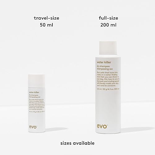 Miniatura 7 de EVO Champú seco Water Killer absorbe el aceite para refrescar el cabello, reduce el daño por lavado excesivo y spray para peinar