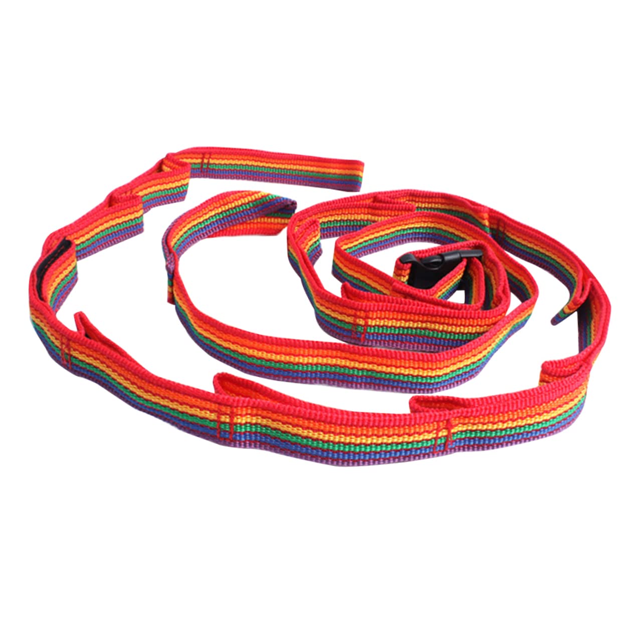 Abaodam Colorful Rainbow Lanyard Camping Tent Rope Double Layer Daisy Chain Clothesline for Hanging Gear Easy to Install Outdoor Tool for Hiking and Camping