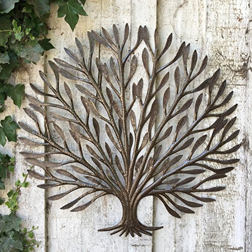 Fall-Decor-Falling-Leaves-Tree-of-Life-Indoor-Outdoor-Garden-Wall-Hanging-Plaque-Handmade-in-Haiti-23-x-23-Inches Fall Decor Falling Leaves Tree of Life Indoor Outdoor Garden Wall Hanging Plaque Handmade in Haiti 23 x 23 Inches