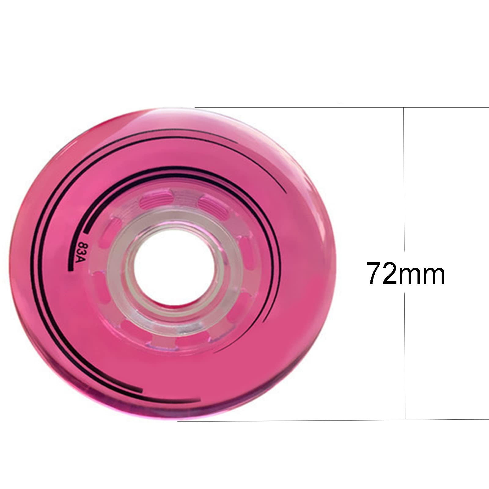 Generico Rotelle per Pattini in Linea Interni/Esterni Ruote di Ricambio per Pattini in Linea con Ruote in Pu Resistenti all'Usura