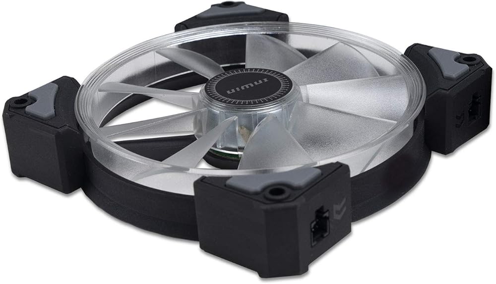 InWin Crown Addressable RGB Twin Fan Kit 120 mm Fan High Performance Cooling Computer Case Static Pressure Modular Fan with Adjustable RGB Controller thumbnail 5