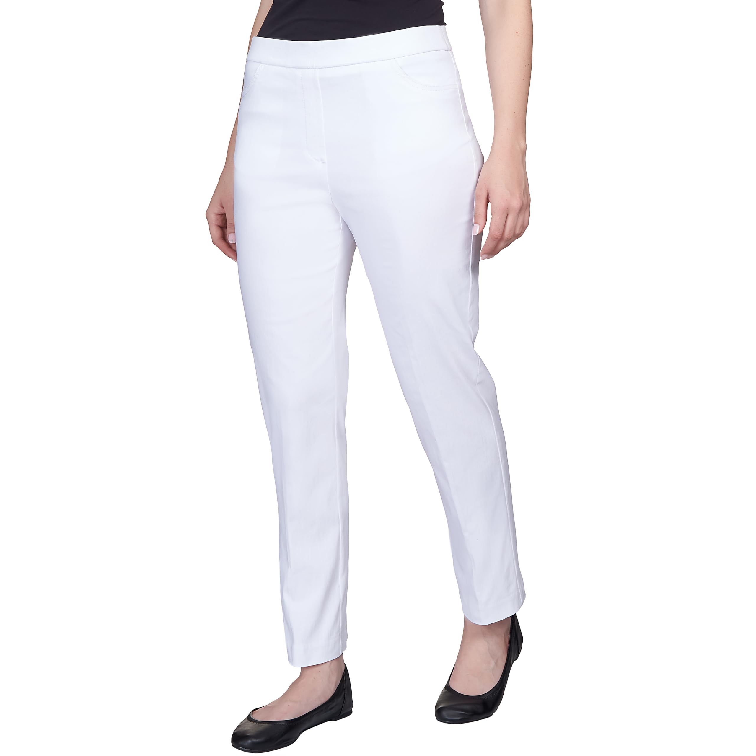 Alfred Dunner Allure Slimming Petite Stretch Pants - Modern Fit - Pantalones Mujer