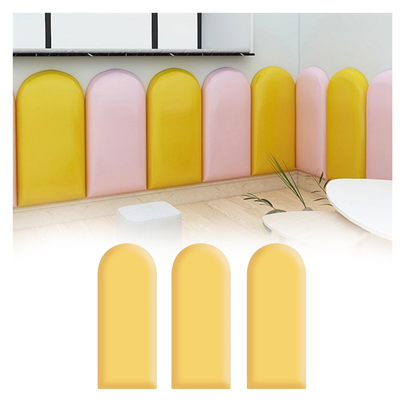 Pannelli da parete imbottiti, imbottitura anti-collisione da parete, adesivi da parete 3D, pannelli autoadesivi per testiera, per camera da letto, cameretta dei bambini