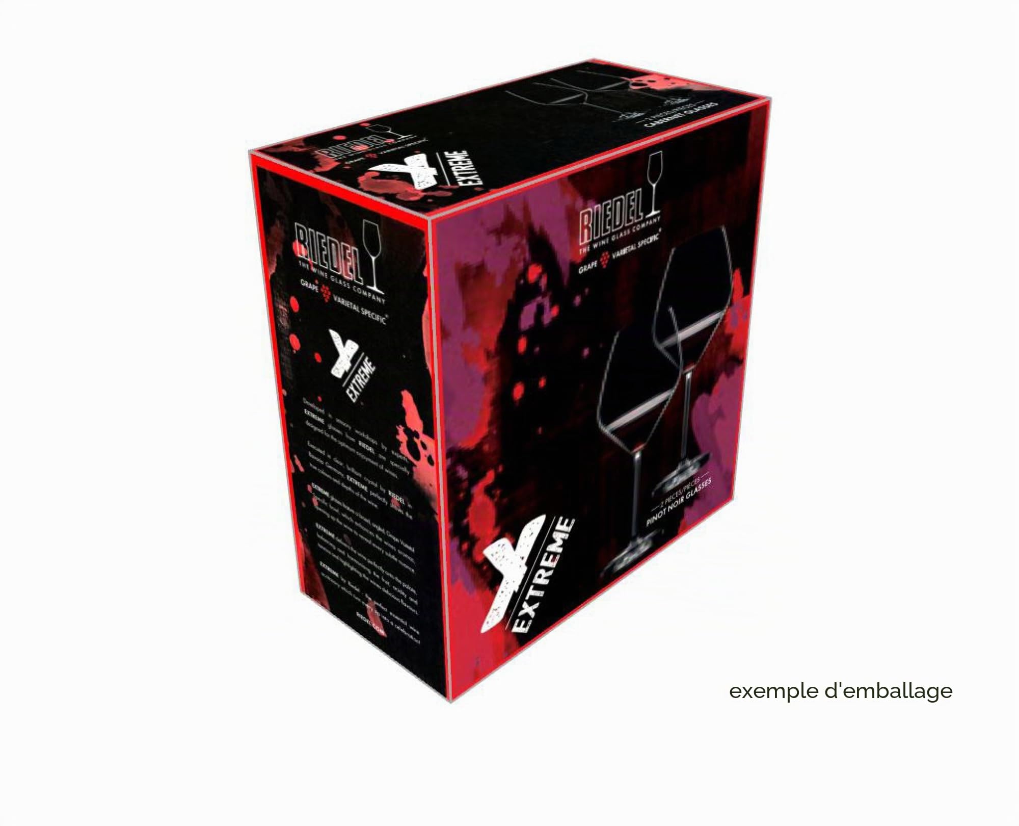 RIEDEL Extreme Pinot Noir Lot de 2 verres transparents