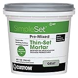 CUSTOM BLDG PRODUCTS CTTSGQT Pre-Mixed Thin Set Mortar Quart