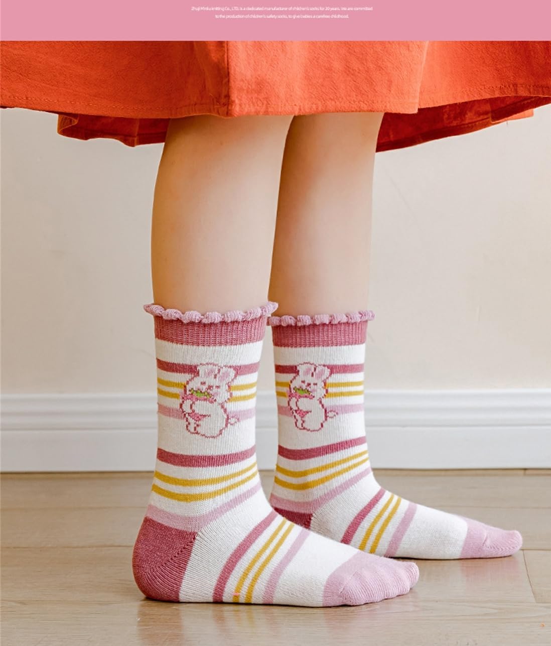 Kids Girls' Crew Socks Cute Casual Dress Cotton Socks 3-12 Years