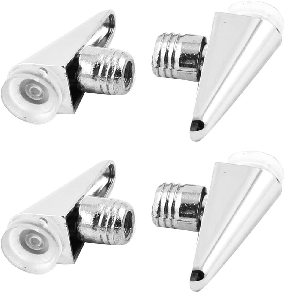 Uxcell Metallic Trigonal Glass Furniture Shelf Support