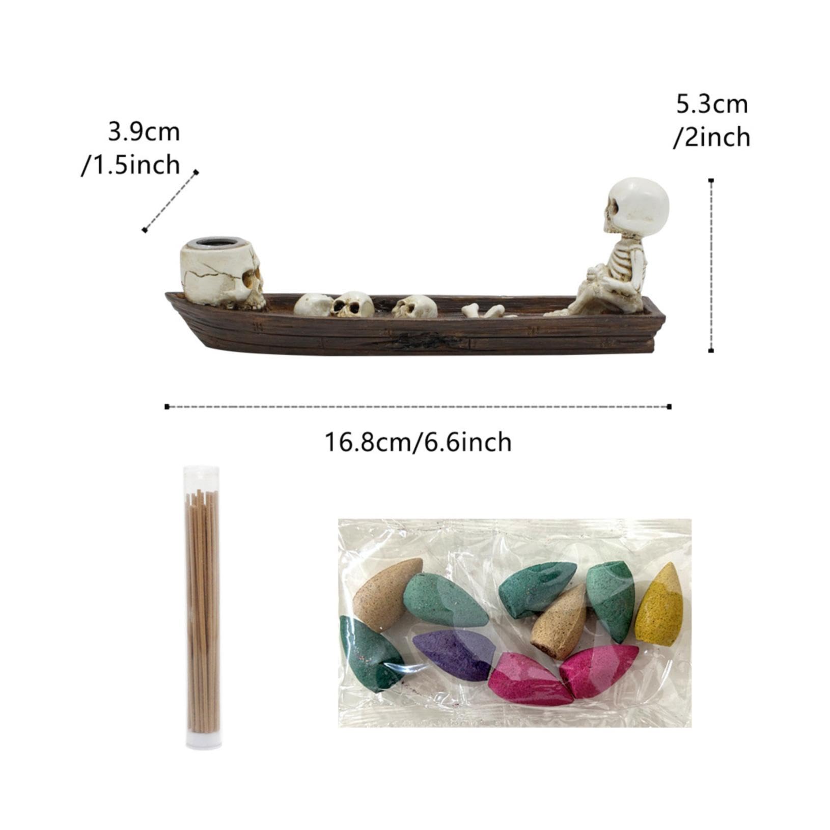 Amazon.com: Skull Backflow Incense Holder Burner,Holder Skull in