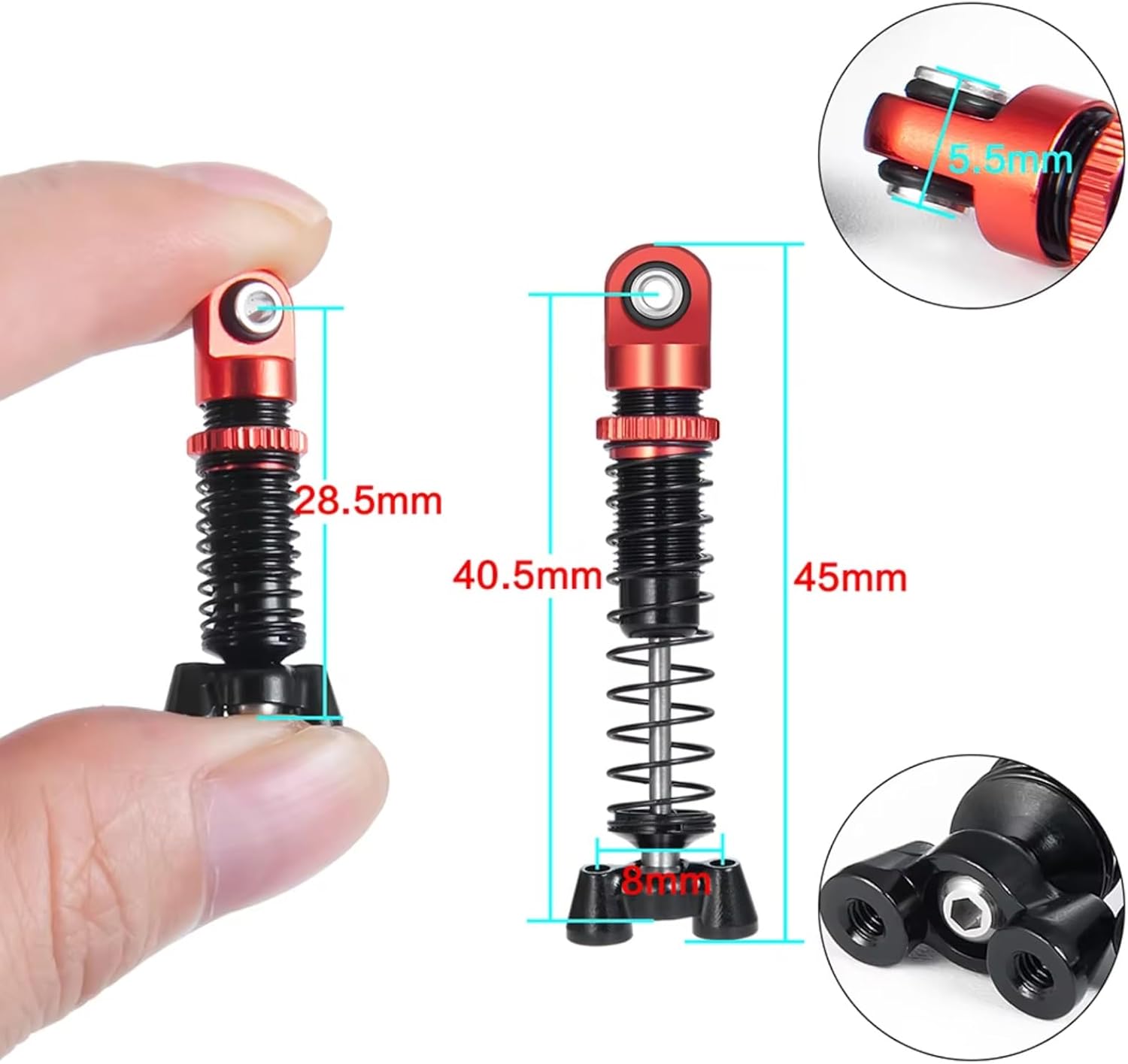 RCカー用ショックアブソーバー Compatible With Mini-Z 4X4 1/18 For Jimny For Wran