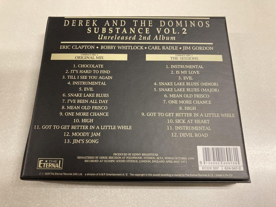 洋楽 2CD Derek & The Dominos Substance Vol.2 Amazon.co.jp: DEREK
