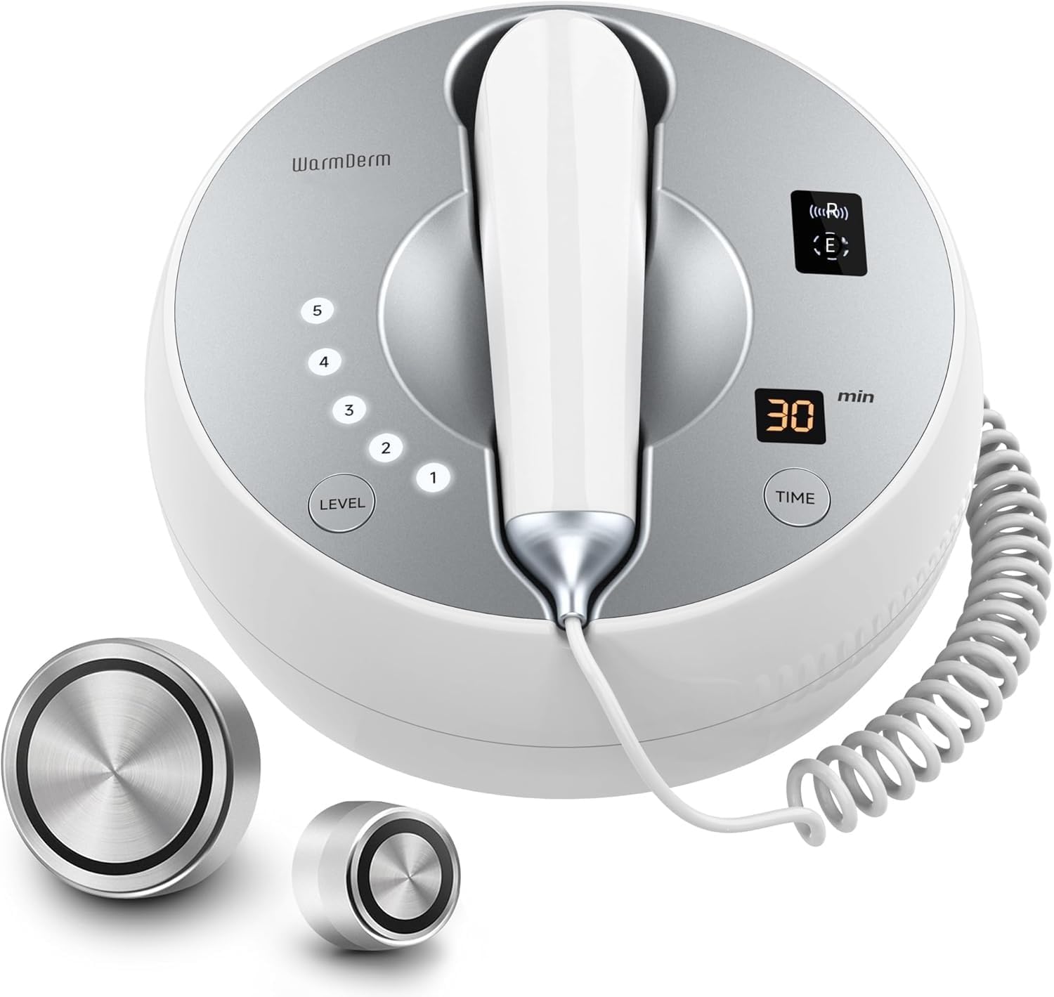 Skin Firming Facial Device, Double Effect 5-in-1Professional Home Beauty Device for Face, Neck, Arms, Abdomen, Legs, 2025 New Upgrade 5 Energy Levels - Salon Results