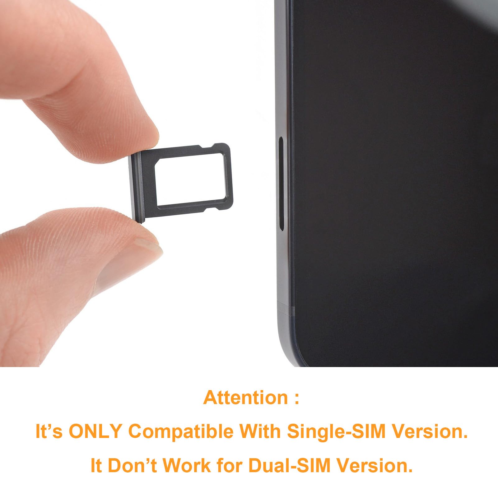 Vassoio Porta SIM Con Guarnizione Impermeabile E Perno Di Espulsione Per IPhone 11 – Ricambio Nero