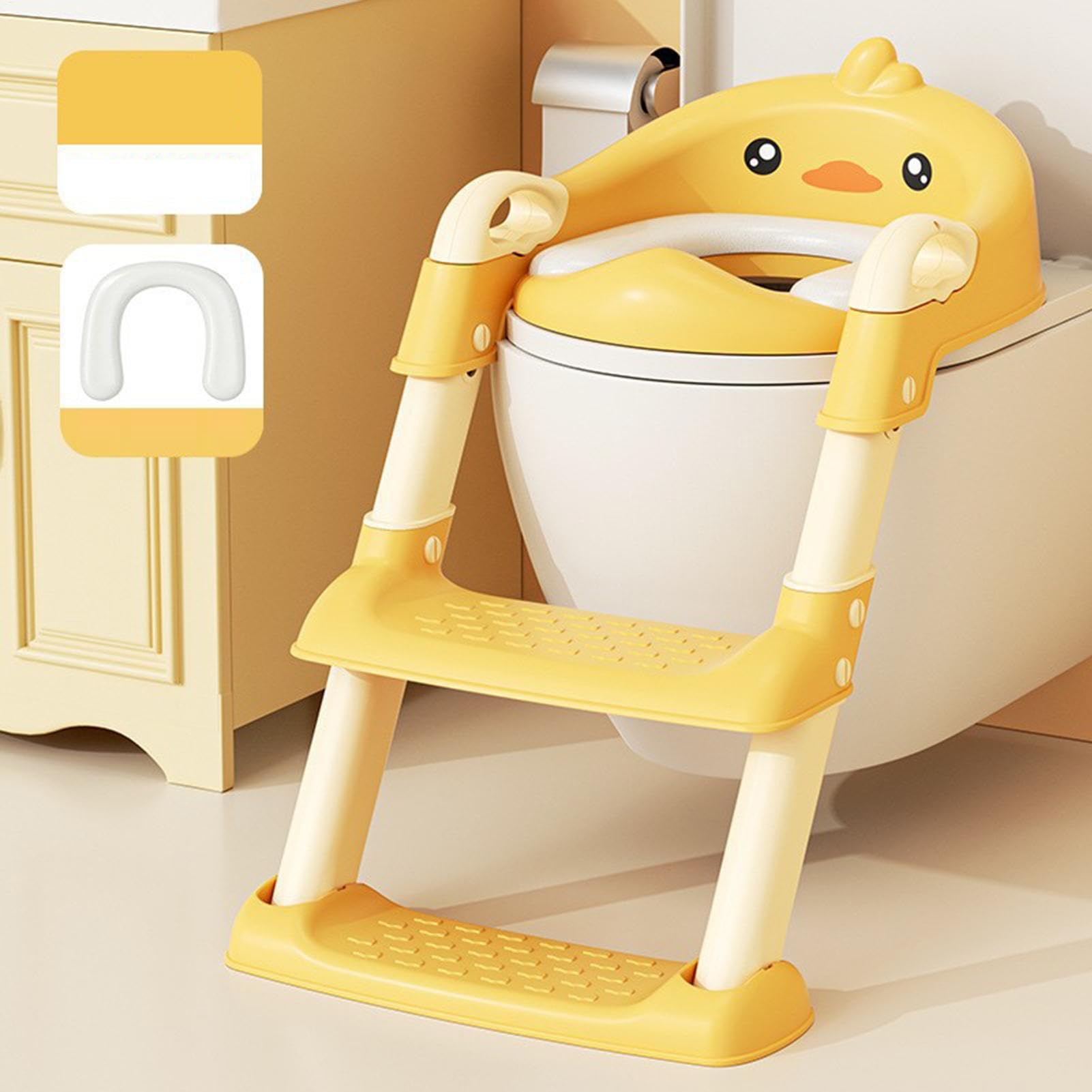 Scaletta per WC da allenamento, sedile per allenamento senza slittamento, sedile per vaso antiscivolo pieghevole, forniture per comodità, accessori per sale di riposo per la casa