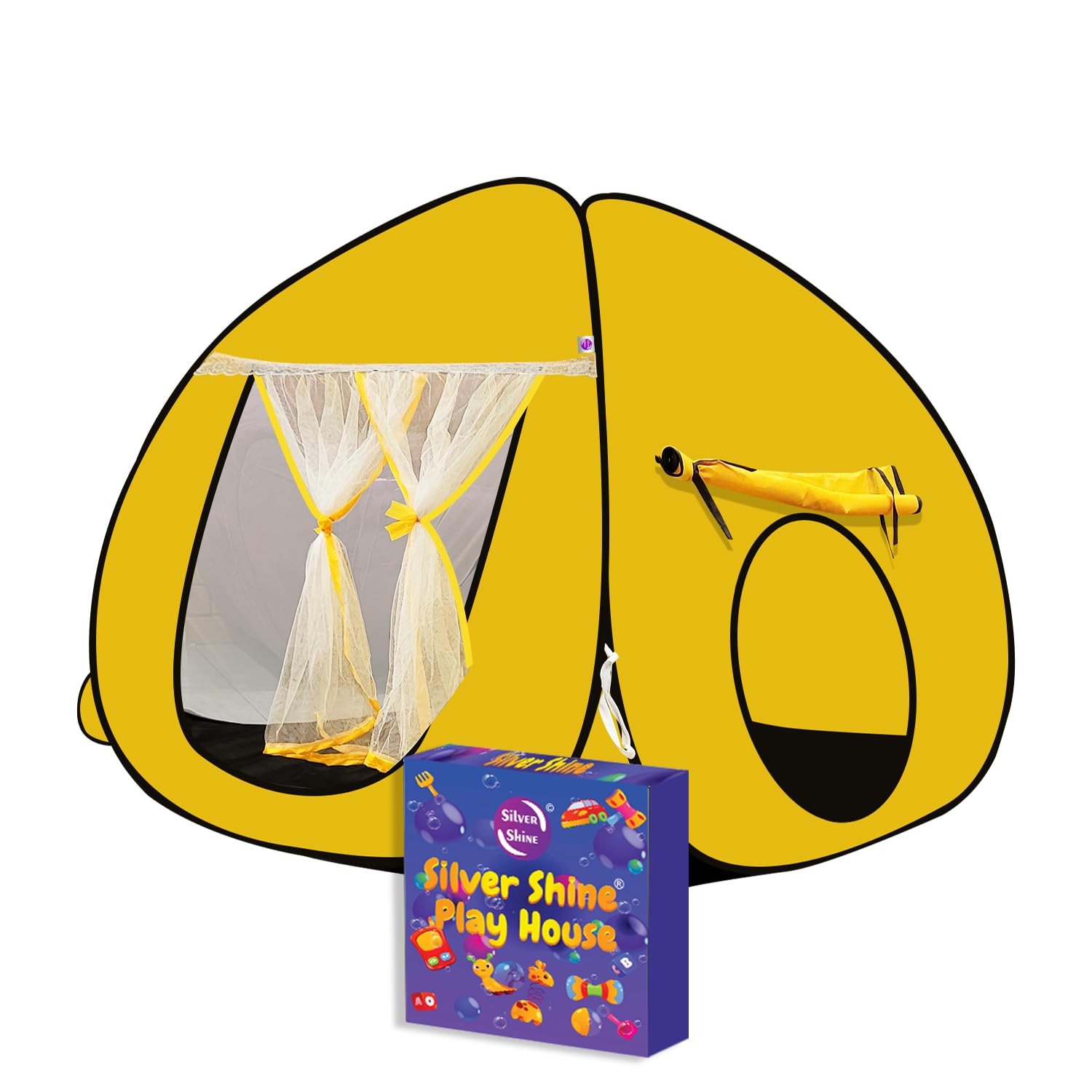 See full amazon price history chart for Silver Shine Foldable Delightful Patterns Popup Kids Play Tent House for Multi Purpose (Yellow) Silver Shine Foldable Delightful Patterns Popup Kids Play Tent House for Multi Purpose (Yellow) (B0CSW9X58K) Amazon Price History, Amazon Price Tracker