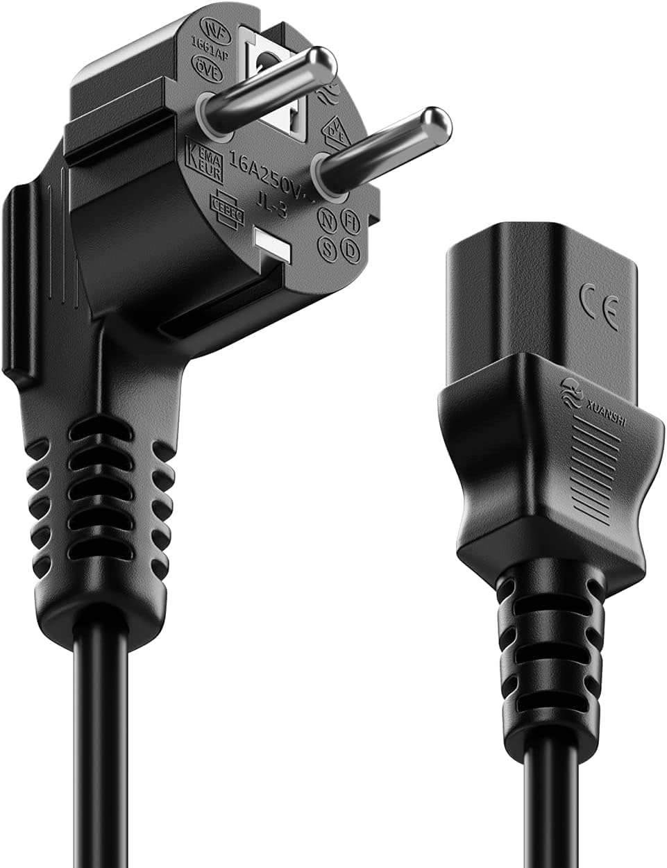MANHATTAN ICOC 05-NC-D Power Cable C13 to Schuko Angled 5 m