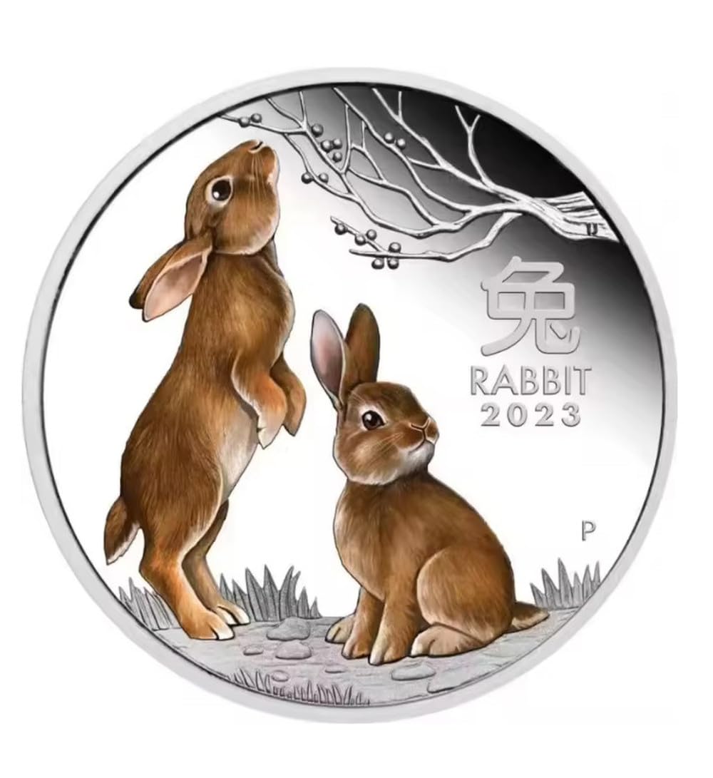 Minhbder Gold/Silver Commemorative Coins Australian Year Of The Dragon Coins Australian Zodiac Souvenir Coin Collection Gifts