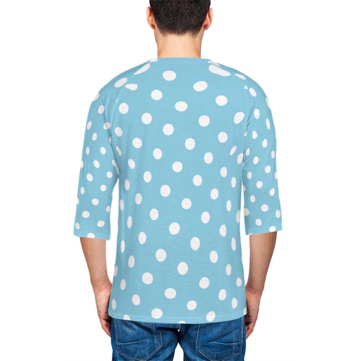 GREYSON 水色 ドット柄 シャツ Mサイズ GREYSON 水色 ドット柄 シャツ