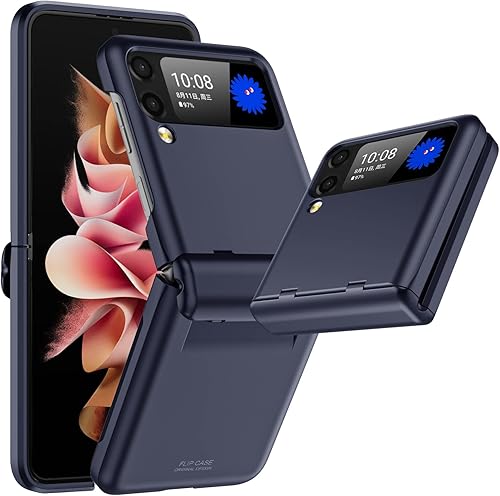 Miniatura 1 de Vizvera Funda para Samsung Galaxy Z Flip 3 con protección de bisagra (2021), Z Flip 3 Armor - Funda de silicona a prueba de golpes para Galaxy Z