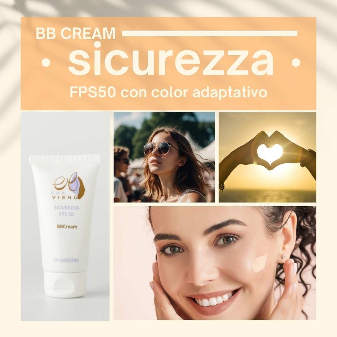 Sicurezza BB Cream, Crema hidratante con color y alto factor de protección solar (FPS 50)