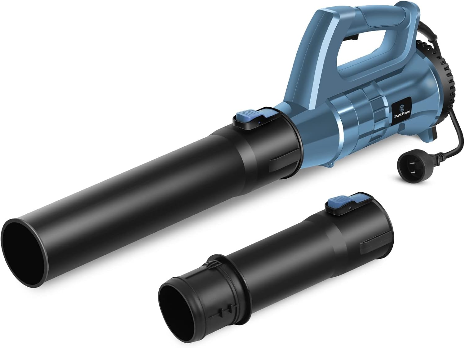 C P CHANTPOWER Leaf Blower, Lawn Blower Electric with 6+Max Variable Speeds, Quick Installation and 2-Section Tube Design,135MPH/600CFM