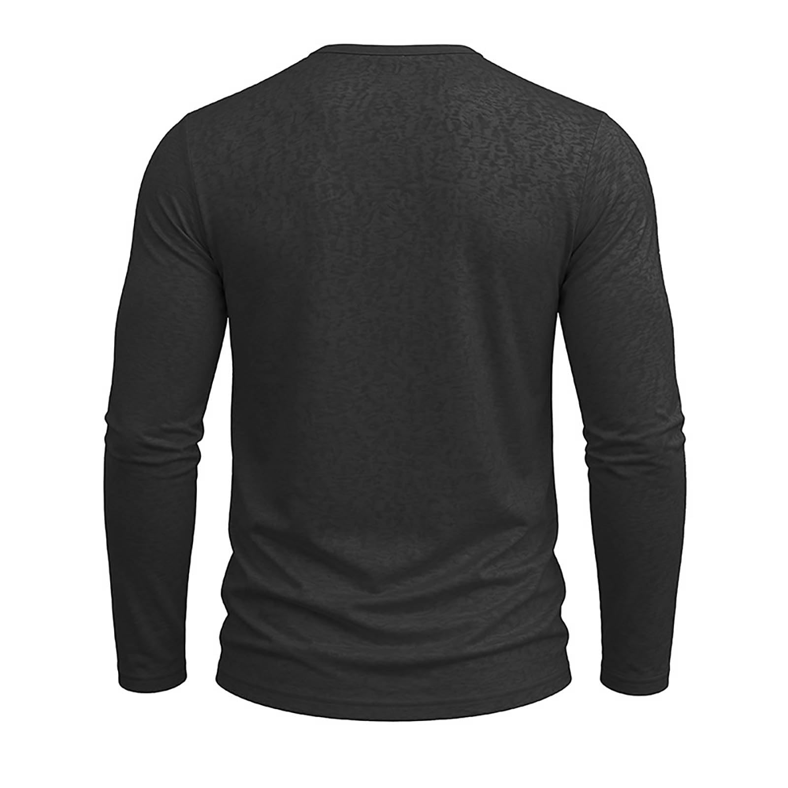 T-Shirt à Manches Longues Homme écru col en V Ouvert, Tissu léger Coupe ajustée, modèle Basique Polyvalent pour Quotidien et mi-Saison