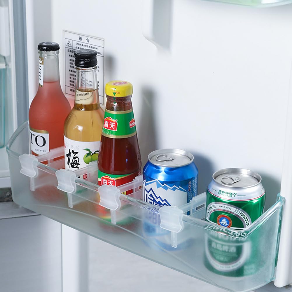 8 Divisori Regolabili Per Frigorifero - Organizzatore Porta Laterale, Estensibili 8-12cm - Foto 6