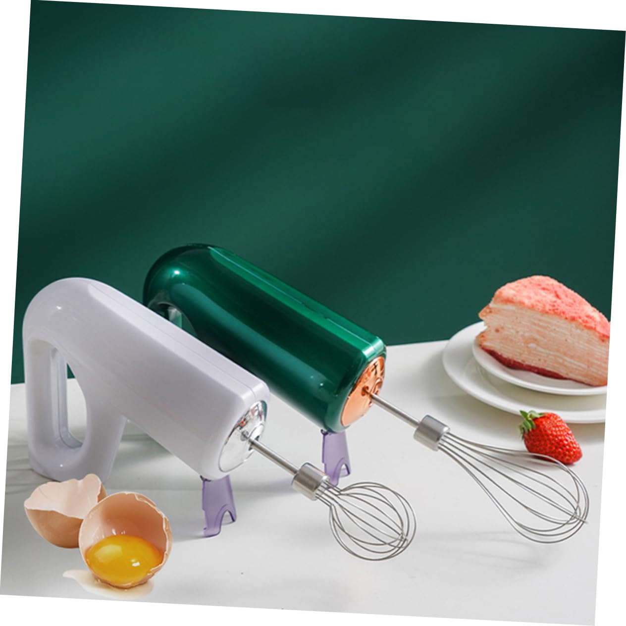 Cabilock 1Pc Handheld Electric Egg Mixer Multi Function Cream Whisk for Baking Kitchen Utensil for Beating Eggs Mixing Butter Pancake Batter Control