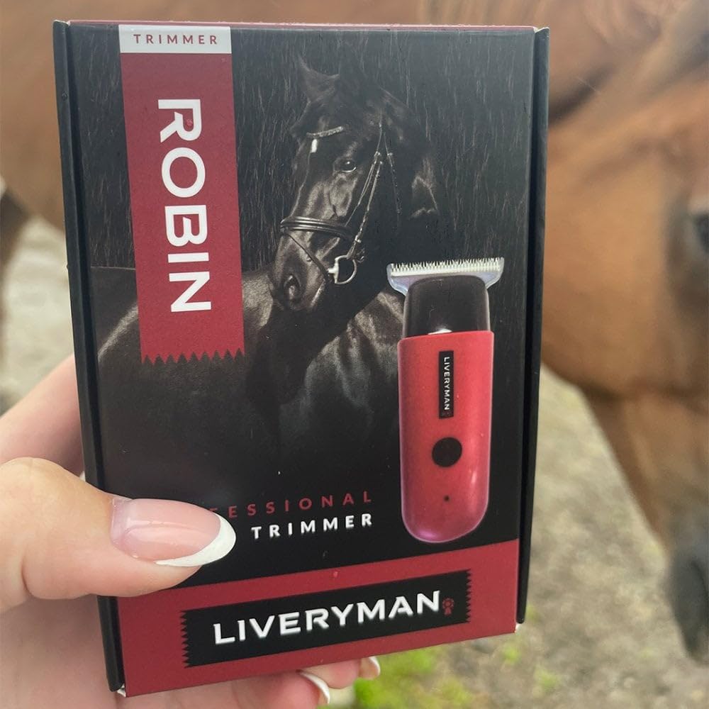 Liveryman Cortadora de Pelo Robin, Recortadora Ligera, Ideal para Cabeza, Oreja, Cara y Cuerpo, Silenciosa y con Vibraciones Mínimas, Unisex-Adultos