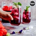 FLAVOURS AVENUE - Hibiscus Juice Concentrate, 100% Natural, 750ml Makes 18 Drinks, Concentrate for Iced-teas/Hot Tea/Cocktails/Mocktails gallery image