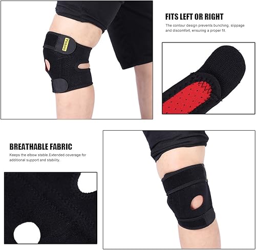 Miniatura 5 de Yosoo Banda ajustable de neopreno para tenis, golfistas, codera, soporte para brazo, banda