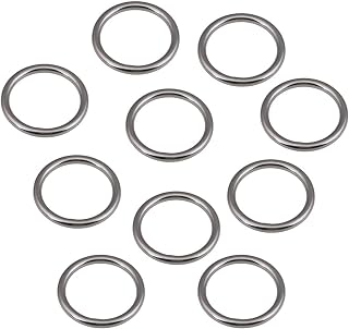 10pcs, Seamless Welded"O" Circle, 304 Stainless Steel Circle, for Hammock, Wire Diameter 4mm,Outer Diameter 20mm Inner Diameter 12mm