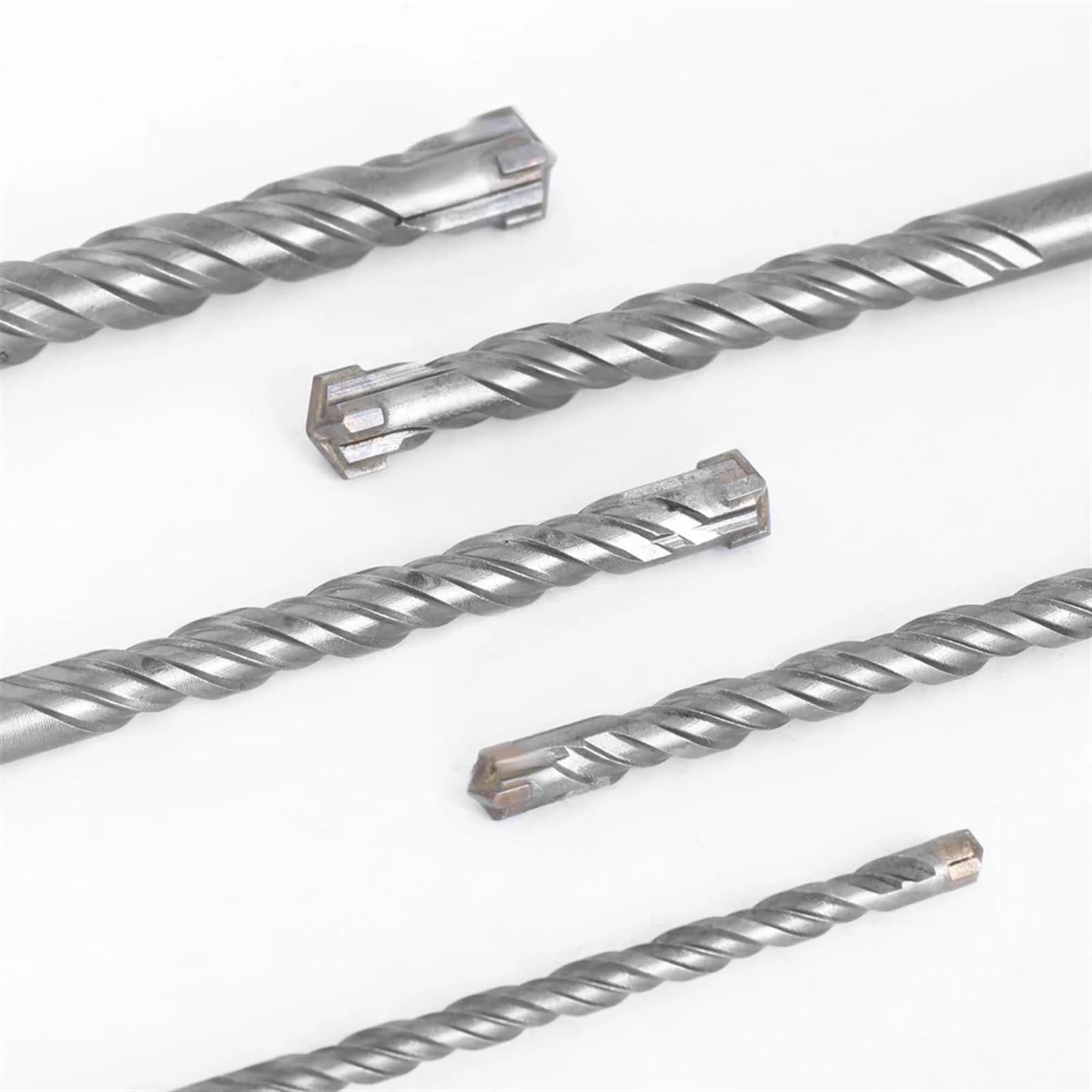 5 szt. Zestaw wierteł udarowych SDS Plus zestaw wierteł krzyżowych 4 frezy 160 mm do ścian betonowych bloków ceglanych wiertła murarskie wiertła 6 mm