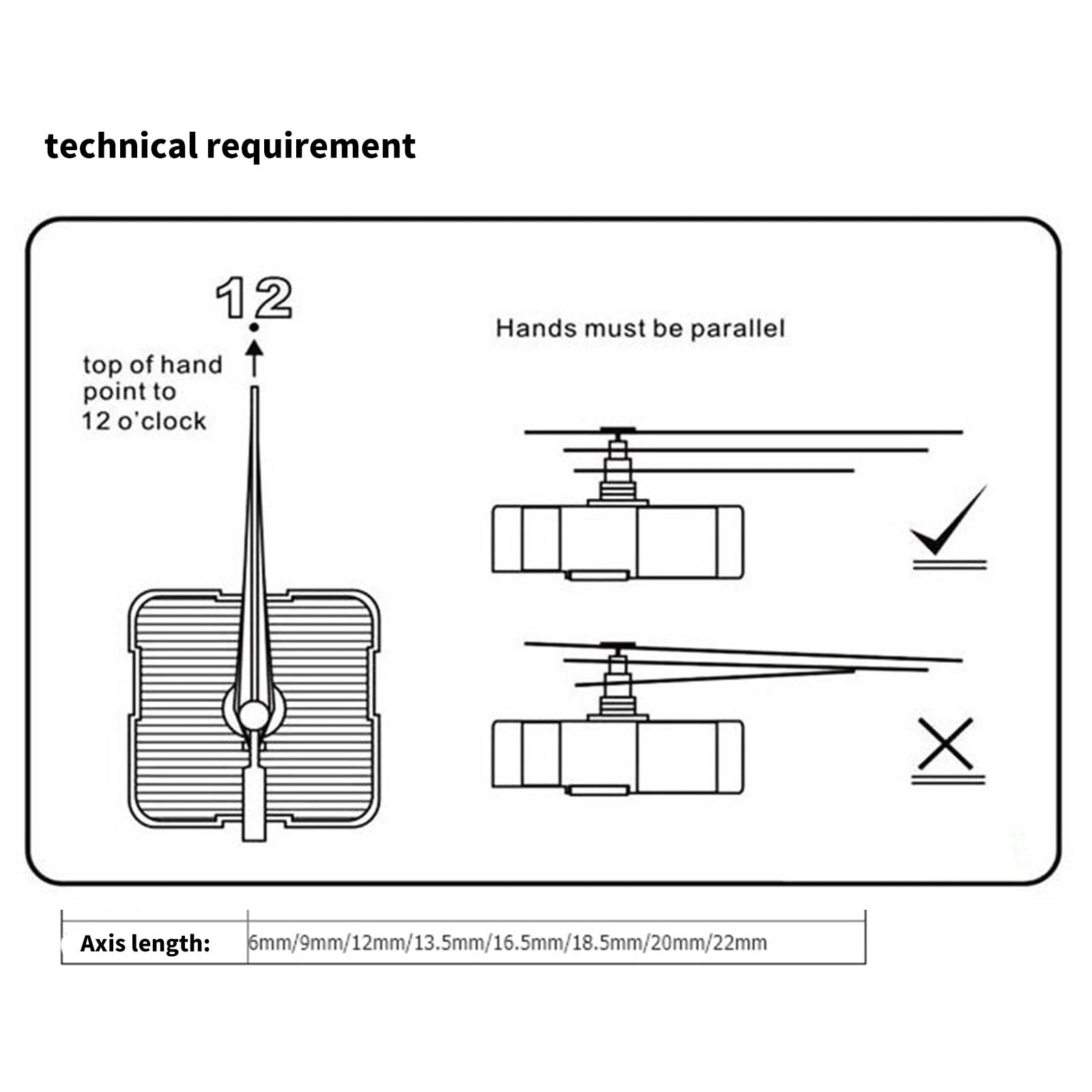 Pendel-Uhrwerk-Mechanismus, Quarz-Uhrwerk-Kits, Ersatz-Langwellen-Reparaturzubehör, inklusive Zeiger-Kits