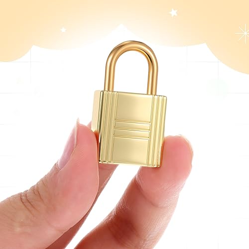 Miniatura 3 de 4 candados de aleación de zinc con llave, mini candados dorados para bolso, equipaje, mochila, cajas de madera, caja de joyería, caja de