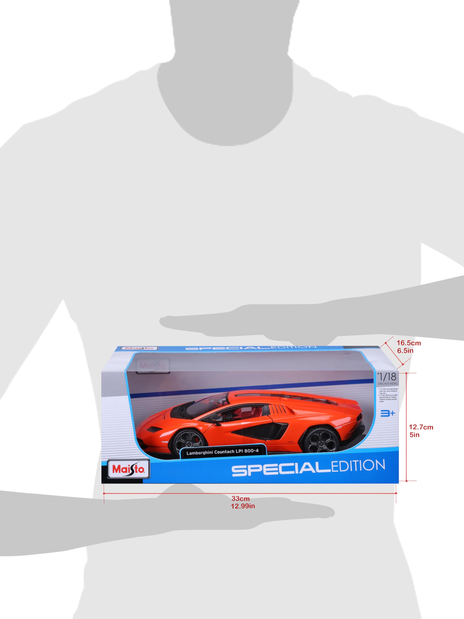 Maisto 1/18 LAMBORGHINI COUNTACH LPI-800 - Orange