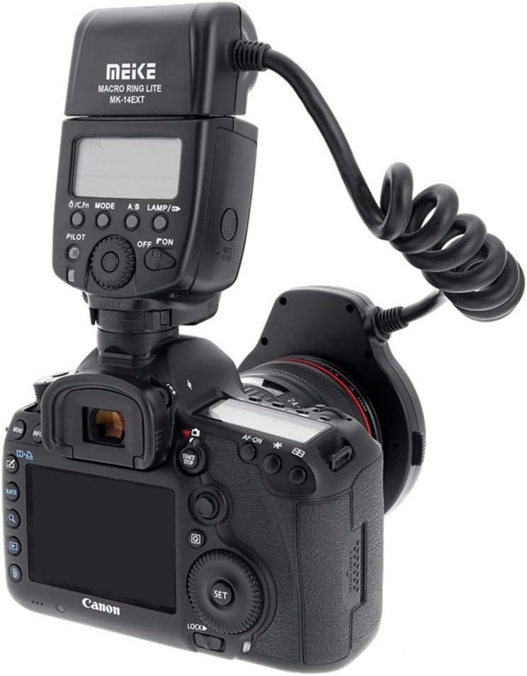 Meike Macro Ring Lite Flash Light for Canon EOS 5D Mark II, 6D, 7D, 70D, 60D, 60Da, 700D, 650D, 600D, 400D, 350D