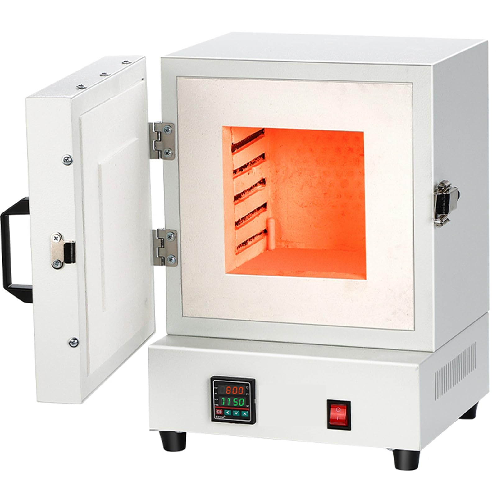 2000 W elektrischer Keramik-Labor-Muffelofen, 0–1150 °C elektrischer geschlossener Labor-Muffelofen, geschlossener Labor-Hochtemperaturofen, Elektroherde mit integrierter Programmsteuerung