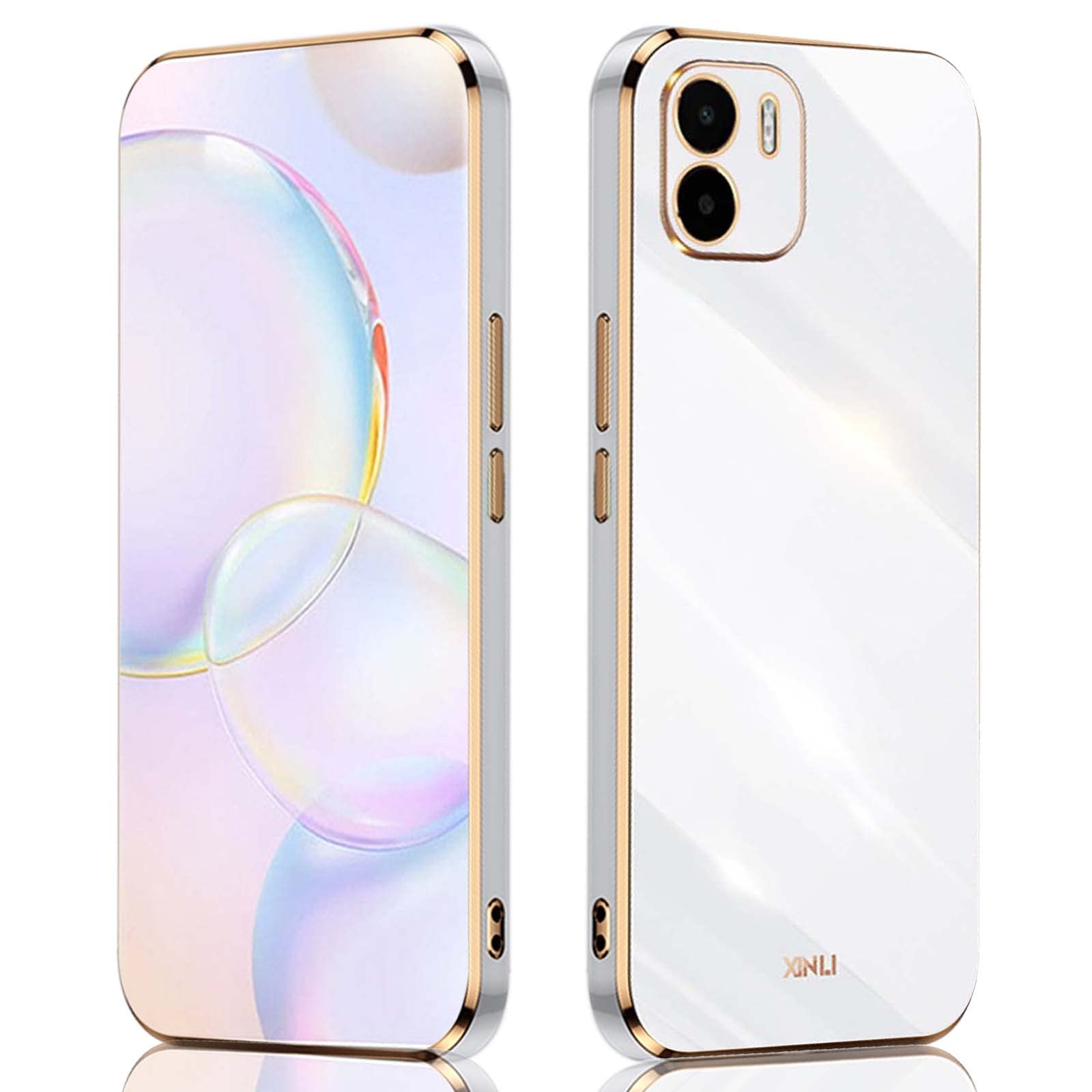 QIYIN Cover per Xiaomi Redmi A1/Xiaomi Redmi A2, Cabina Silicone Colorato Case Proteggi la Fotocamera, Custodia Antiurto Ultrasottile da Donna (Verde