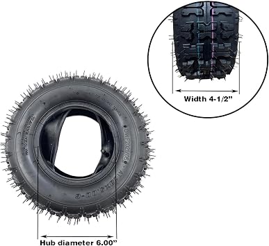 2 PCS 13x5x6 13x5.00-6 Go Kart ATV Tire and Inner Tube