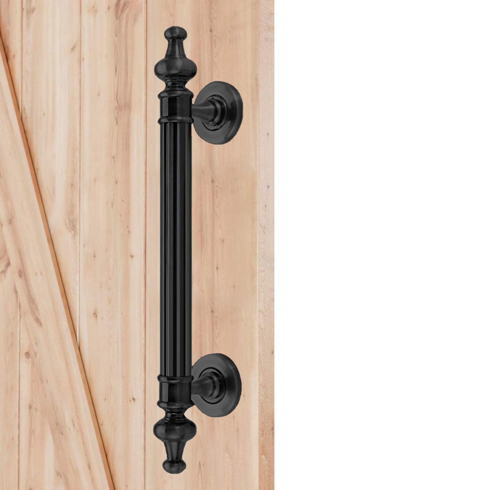 GBRJUYF Vintage Barn Door Handle - Stainless Steel Pull for Rustic Gates, Sheds, Cabinets & Garages