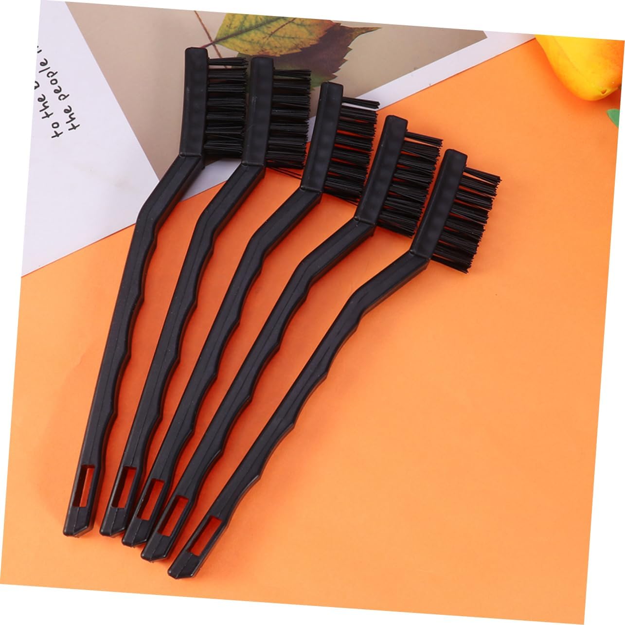 15pcs Row Bristle Static Brush for PCB Cleaning ESD-Protected Nonslip Plastic Handle