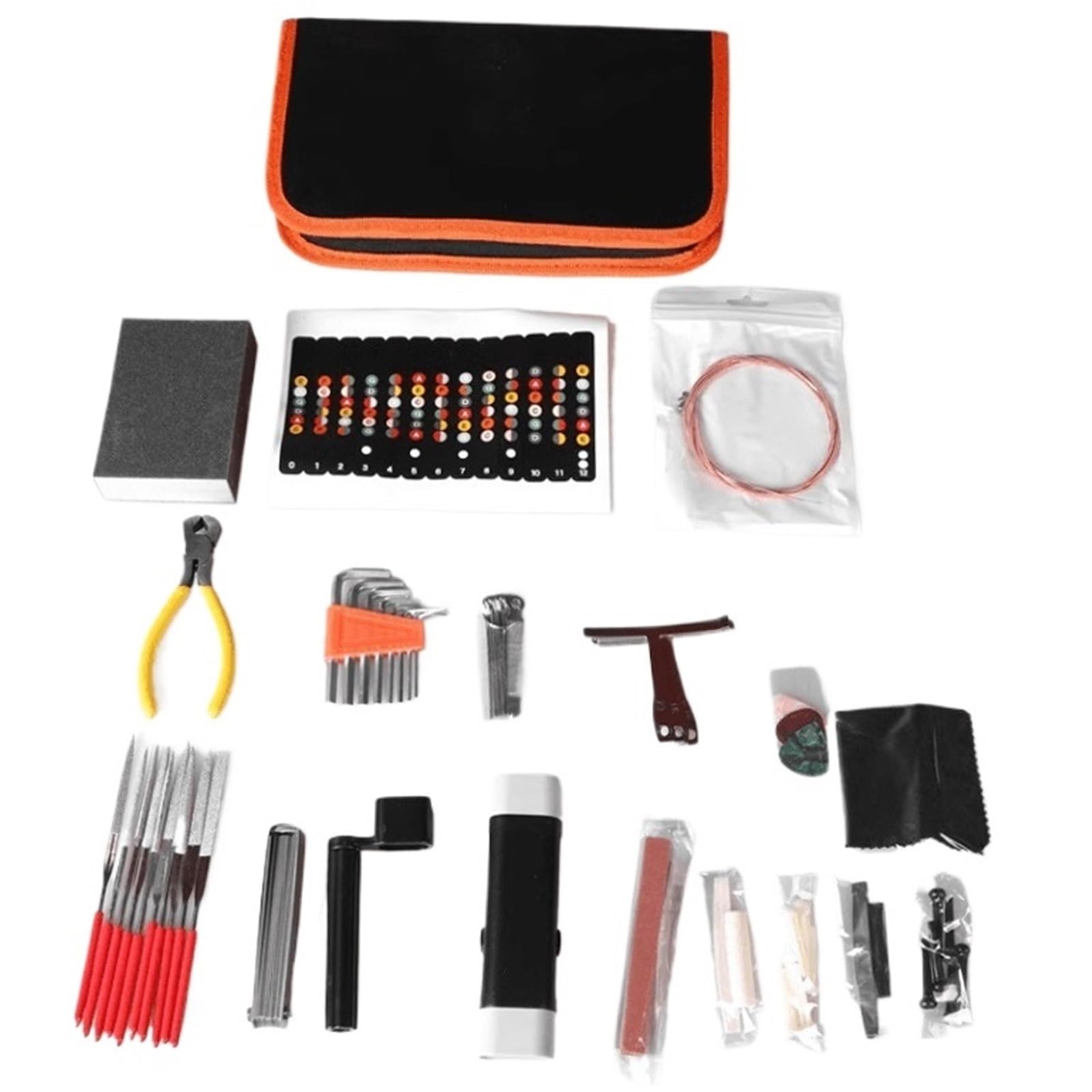 Guitar Tools Guitar Repair And Maintenance Kit 61 Piece Set