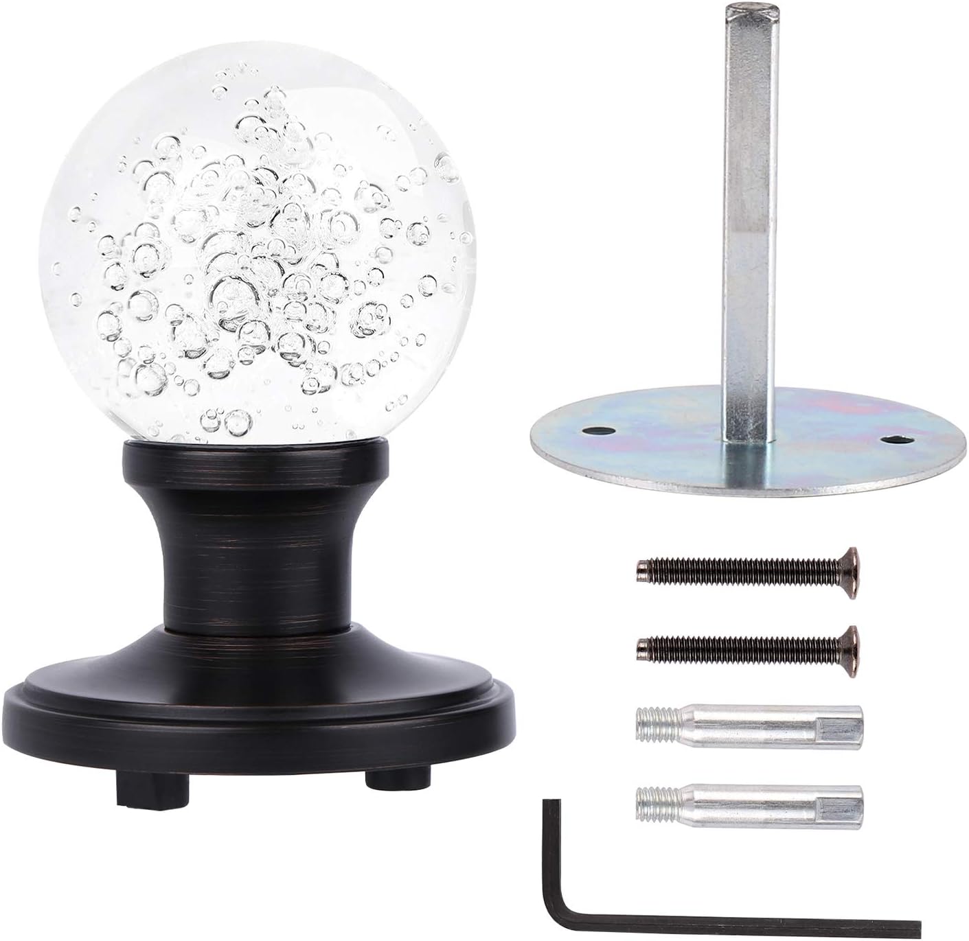 Amаzіng 🔥 KNOBWELL 5 Pack Interior Bubble Glass Dummy Door Knob Single Sided Crystal Door Knob Closet Door Knobs Antique Oil Rubbed Bronze Lоwеѕt Prісе KNOBWELL 5 Pack Interior Bubble Glass Dummy Door Knob Single Sided Crystal Door Knob Closet Door Knobs Antique Oil Rubbed Bronze