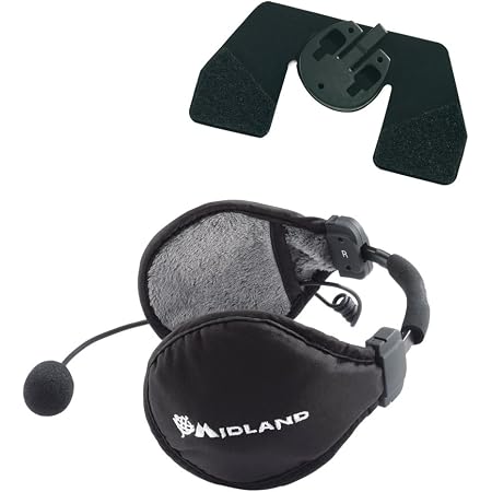 Midland C932 BT Ski Kit Audio con Cuffie Stereo e Mic e Velcro, Nero :  Amazon.it: Elettronica