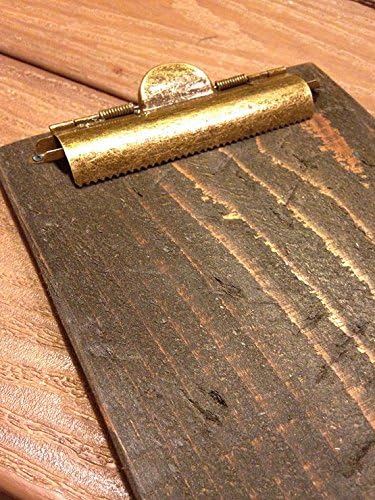 H864-4 3/8''Antique Brass Clipboard Clips 10 Pack (Antique Brass)