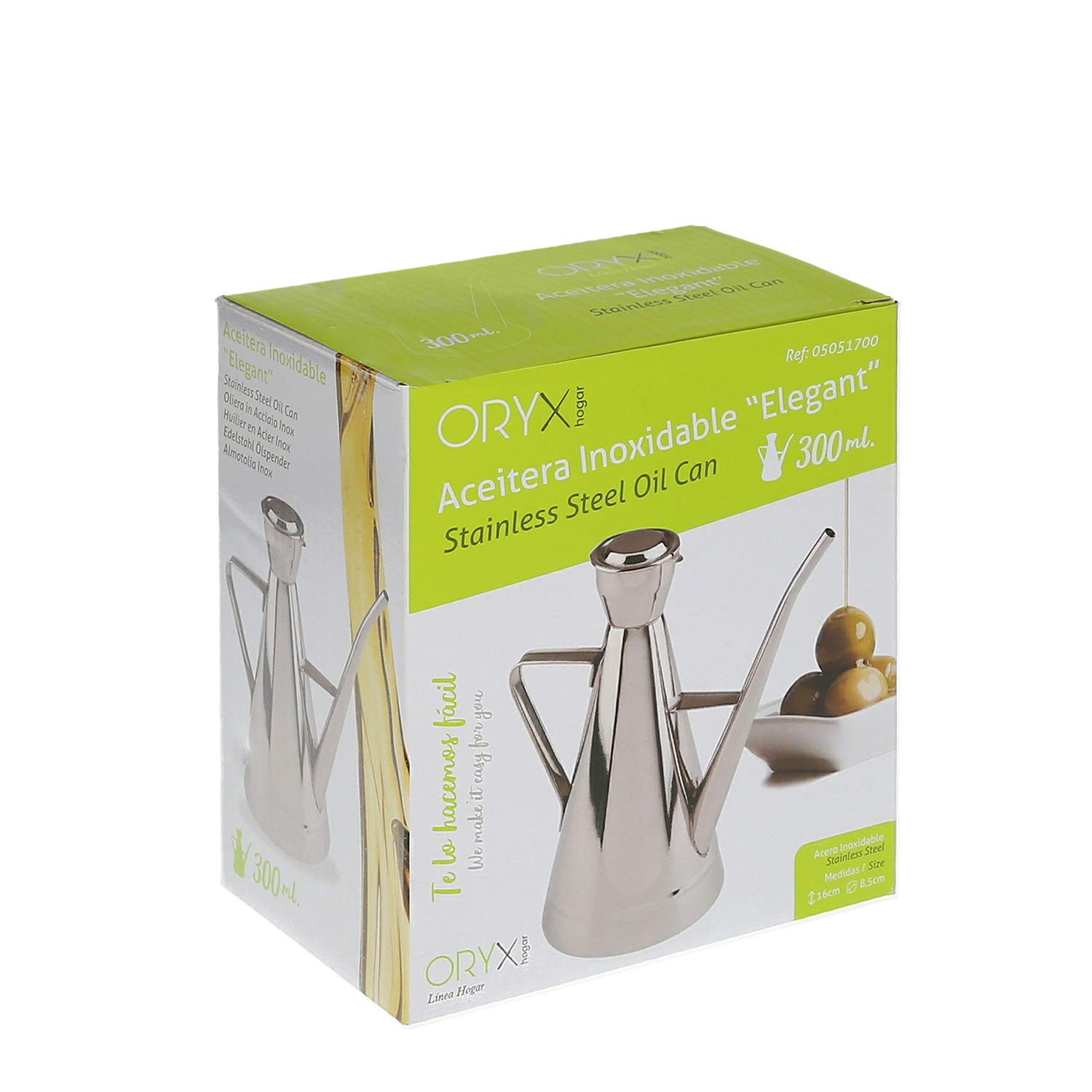 ORYX 5051700 Stainless Steel Elegant Model 300 ml, 18/8 Stainless Steel