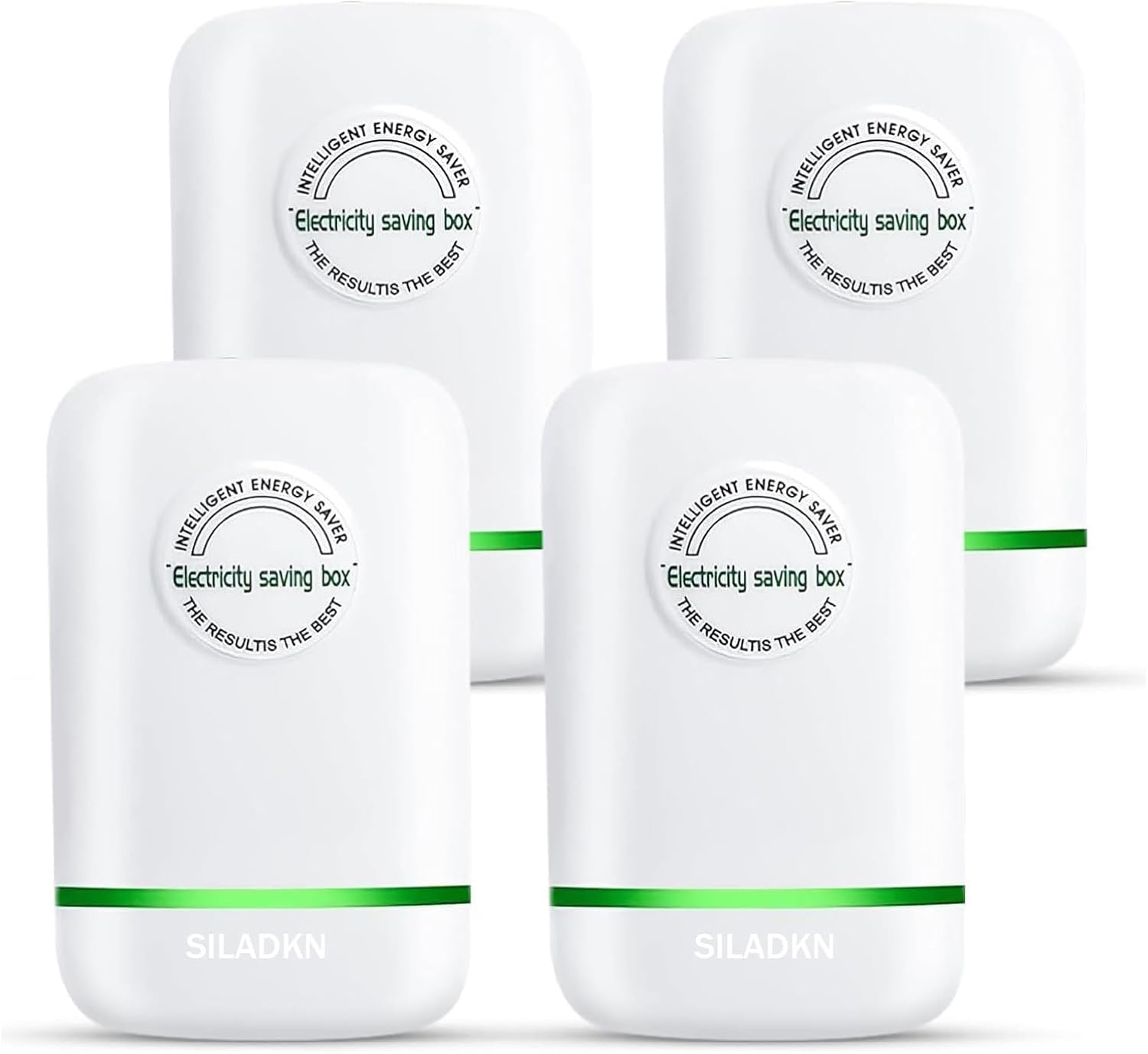 Power Saver Pro X, 2025 Electricity Saving Box, Stop Watt Energy Saving Device – Intelligent Voltage Stabilizer & Power Optimizer, 90V-250V 30KW Plug-in for Home & Office, Thoughtful Gift, 4 Pack