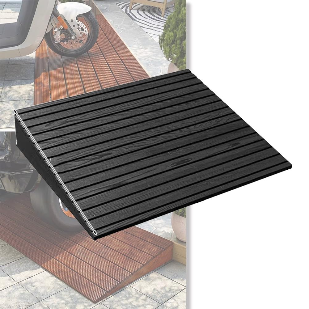 Rampas De Umbral De Madera para Puertas, Rampa 10cm Altura Antideslizantes